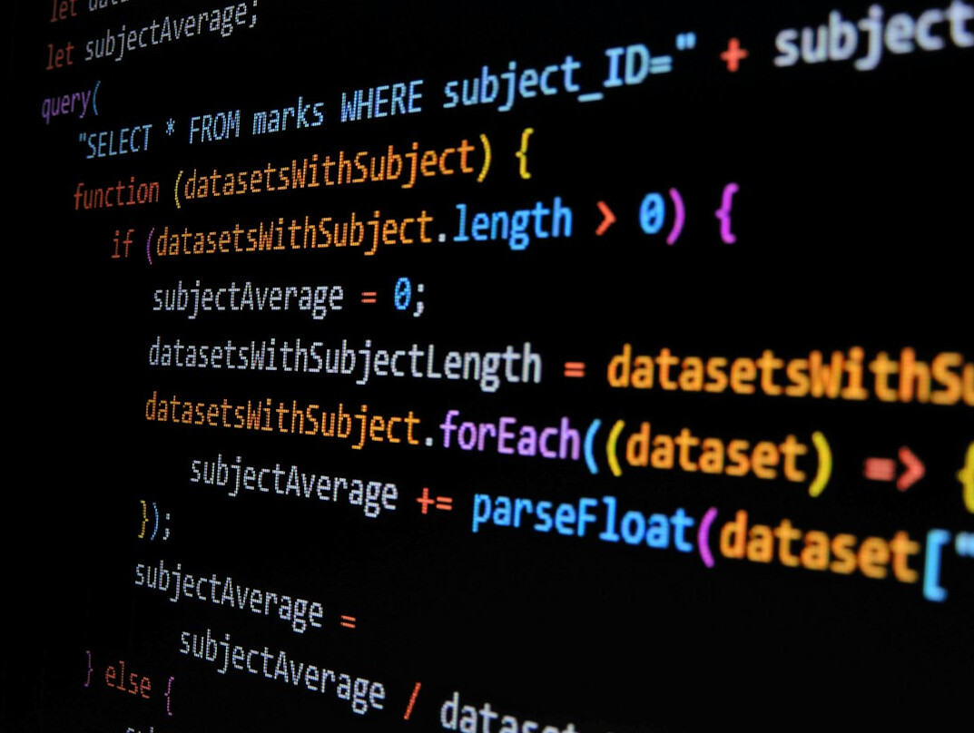 web developer coding